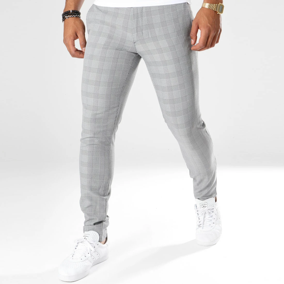 Tout neuf 😍 Pantalon Super Slim Fit A Carreaux 28001 Gris de Mackten 🥰 4 Tout neuf 😍 Pantalon Super Slim Fit A Carreaux 28001 Gris de Mackten 🥰 – Image 2