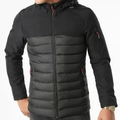 Meilleure vente 🔔 Doudoune Capuche 13 Noir de Mackten 🔥 -Promos Mackten Magasin classic series 242330 13 BLACK 20210903T142458 03