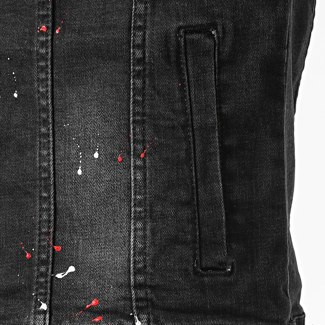 Offres 🛒 Veste Jean 2048-A Noir de Mackten 😀 5 Offres 🛒 Veste Jean 2048-A Noir de Mackten 😀 – Image 4