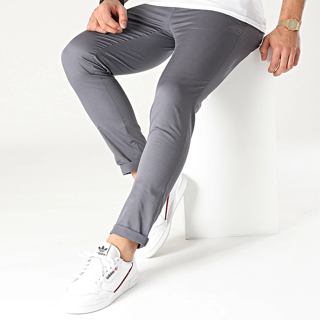 Vente flash 🛒 Pantalon Chino MKP137 Gris Anthracite de Mackten 🤩 5 Vente flash 🛒 Pantalon Chino MKP137 Gris Anthracite de Mackten 🤩 – Image 3