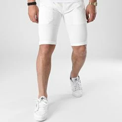 Meilleure vente ✨ Short Chino Slim BD2258 Ecru de Mackten ⭐ -Promos Mackten Magasin mackten 260878 BD2258 4 20210409T143754 03