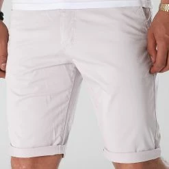 Meilleur prix ✨ Short Chino 6166 Gris de Mackten 🌟