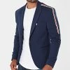 Meilleure vente 🥰 Veste Blazer A Bandes Clodio Bleu Marine de Mackten 🔔