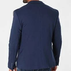 Meilleure vente 🥰 Veste Blazer A Bandes Clodio Bleu Marine de Mackten 🔔 -Promos Mackten Magasin mackten 265830 CLODIO 2 20210512T161325 04