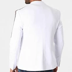 Meilleur prix 😉 Veste Blazer A Bandes Paco Blanc de Mackten ✔️ -Promos Mackten Magasin mackten 265831 PACO 4 20210512T161405 04