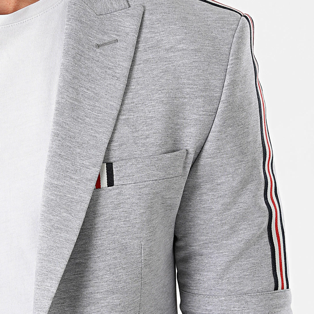 Tout neuf 🧨 Veste Blazer A Bandes Aldo Gris Chiné de Mackten 🔥 4 Tout neuf 🧨 Veste Blazer A Bandes Aldo Gris Chiné de Mackten 🔥 – Image 2