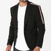 Sortie ⭐ Veste Blazer A Bandes Gino Noir de Mackten 👍 -Promos Mackten Magasin mackten 265834 GINO 1 20210512T161421 01