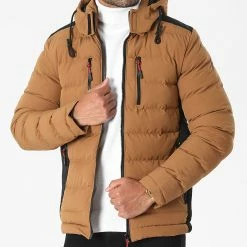 Grosses soldes 🛒 Doudoune Capuche 35 Camel de Mackten ⭐