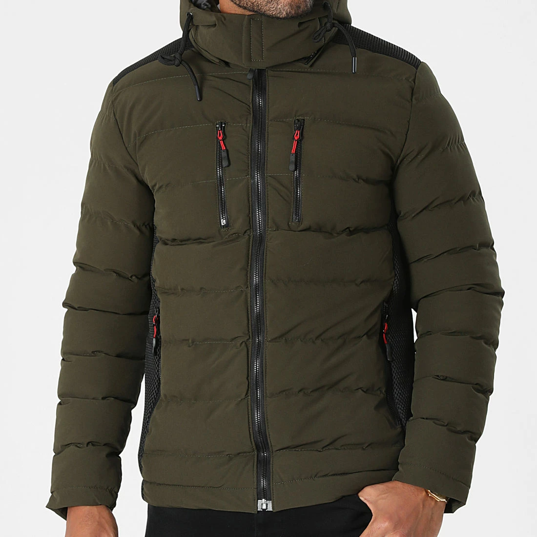 Meilleur prix 💯 Doudoune Capuche 35 Vert Kaki de Mackten 😍 5 Meilleur prix 💯 Doudoune Capuche 35 Vert Kaki de Mackten 😍 – Image 3