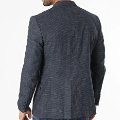 Acheter 🔔 Veste Blazer A Carreaux MKBL701 Bleu Marine de Mackten 👏 -Promos Mackten Magasin mackten 282748 MKBL701 BLUE 20210907T164428 04