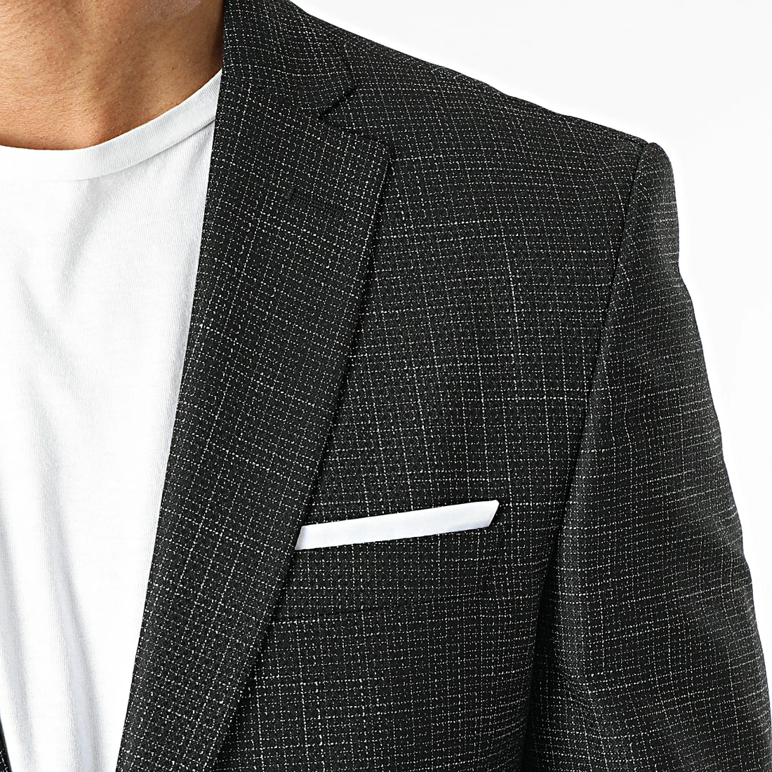 Offres 😉 Veste Blazer A Carreaux MKBL702 Gris Anthracite de Mackten 😀 4 Offres 😉 Veste Blazer A Carreaux MKBL702 Gris Anthracite de Mackten 😀 – Image 2