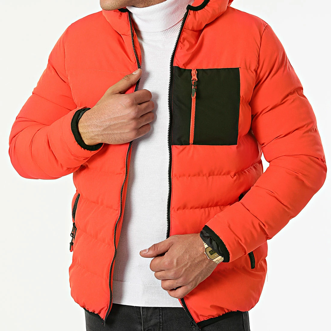 Remise 🎉 Doudoune Capuche 2036 Orange de Mackten 🛒 3 Remise 🎉 Doudoune Capuche 2036 Orange de Mackten 🛒