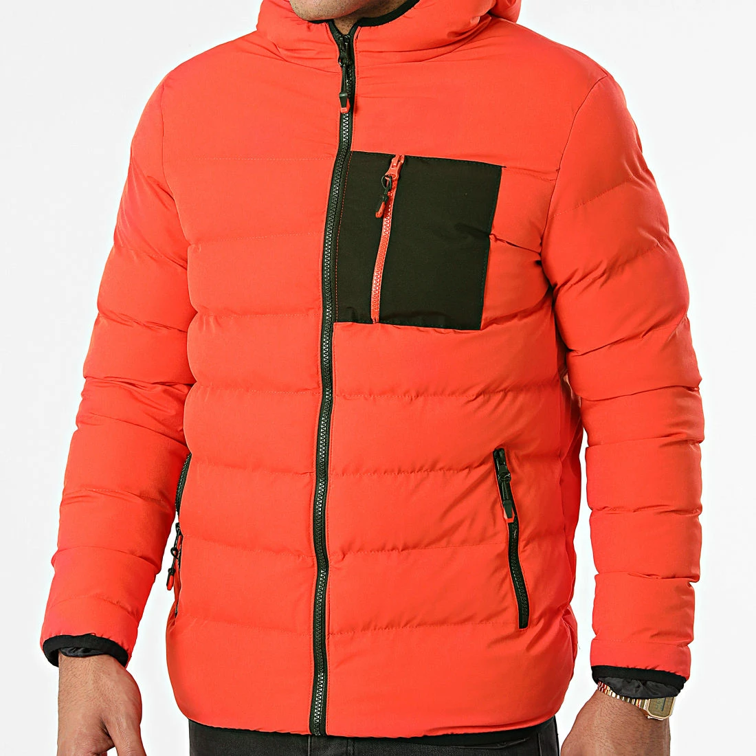 Remise 🎉 Doudoune Capuche 2036 Orange de Mackten 🛒 5 Remise 🎉 Doudoune Capuche 2036 Orange de Mackten 🛒 – Image 3