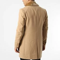 Remise ⌛ Manteaux Col Fourrure MK1041 Beige de Mackten ⌛ -Promos Mackten Magasin mackten 293200 MK1041 BEIGE CLAIR 20211129T091309 04