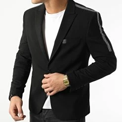 De gros 🌟 Veste Blazer Aydan Noir Argenté de Mackten 👍 8 De gros 🌟 Veste Blazer Aydan Noir Argenté de Mackten 👍 -Promos Mackten Magasin mackten 293204 AYDAN BLACK 20211206T112953 03