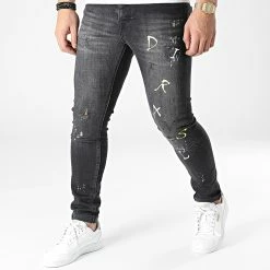 Coupon 🎁 Jean Skinny J1232-4 Gris Anthracite de Mackten 🎁
