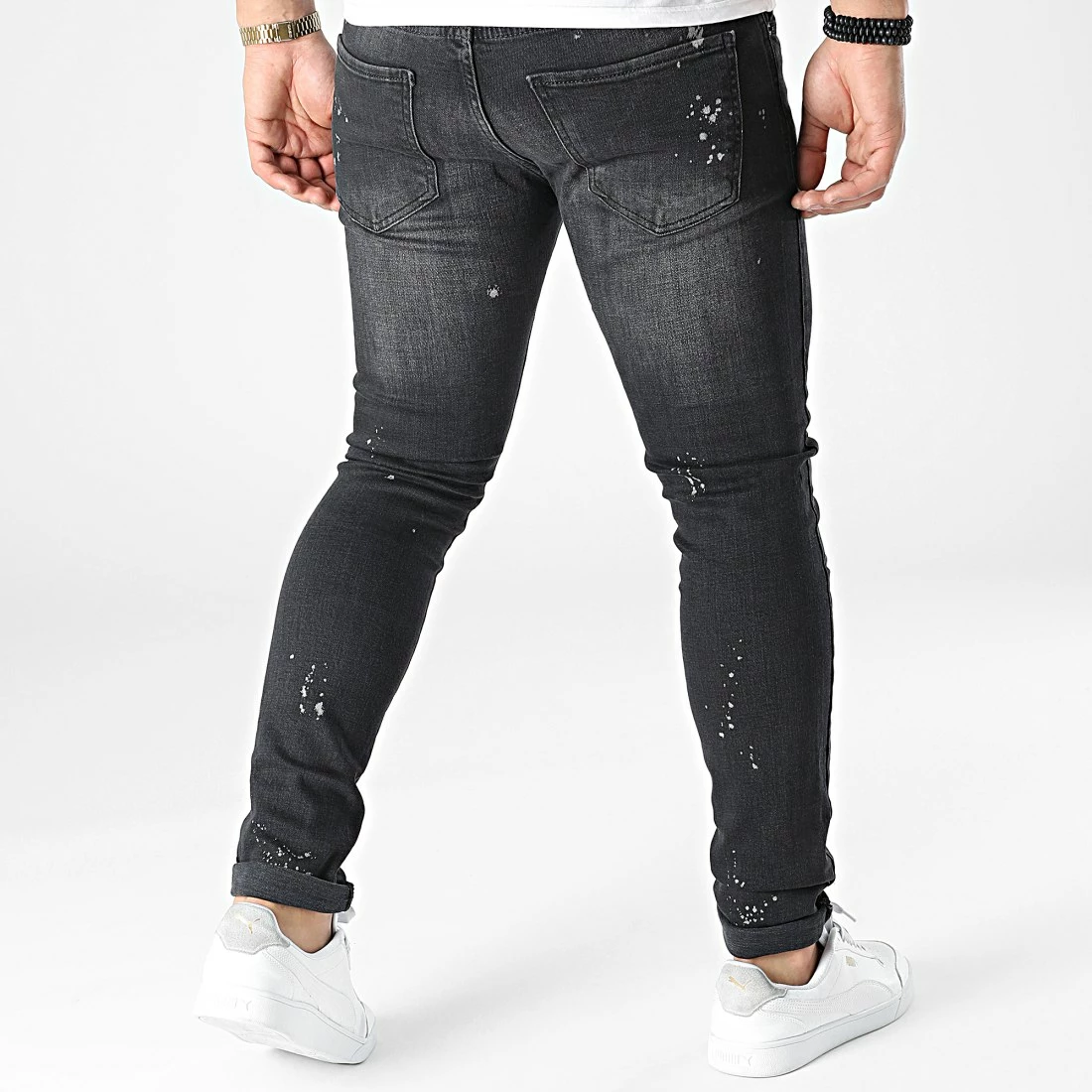 Coupon 🎁 Jean Skinny J1232-4 Gris Anthracite de Mackten 🎁 6 Coupon 🎁 Jean Skinny J1232-4 Gris Anthracite de Mackten 🎁 – Image 4