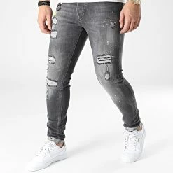 Top 10 ⭐ Jean Skinny J1236 Gris de Mackten ✨