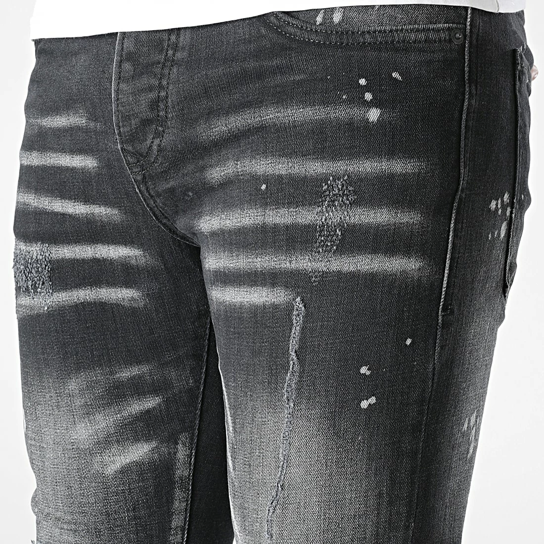 Vente flash 🌟 Jean Skinny J1232 Gris Anthracite de Mackten 💯 4 Vente flash 🌟 Jean Skinny J1232 Gris Anthracite de Mackten 💯 – Image 2