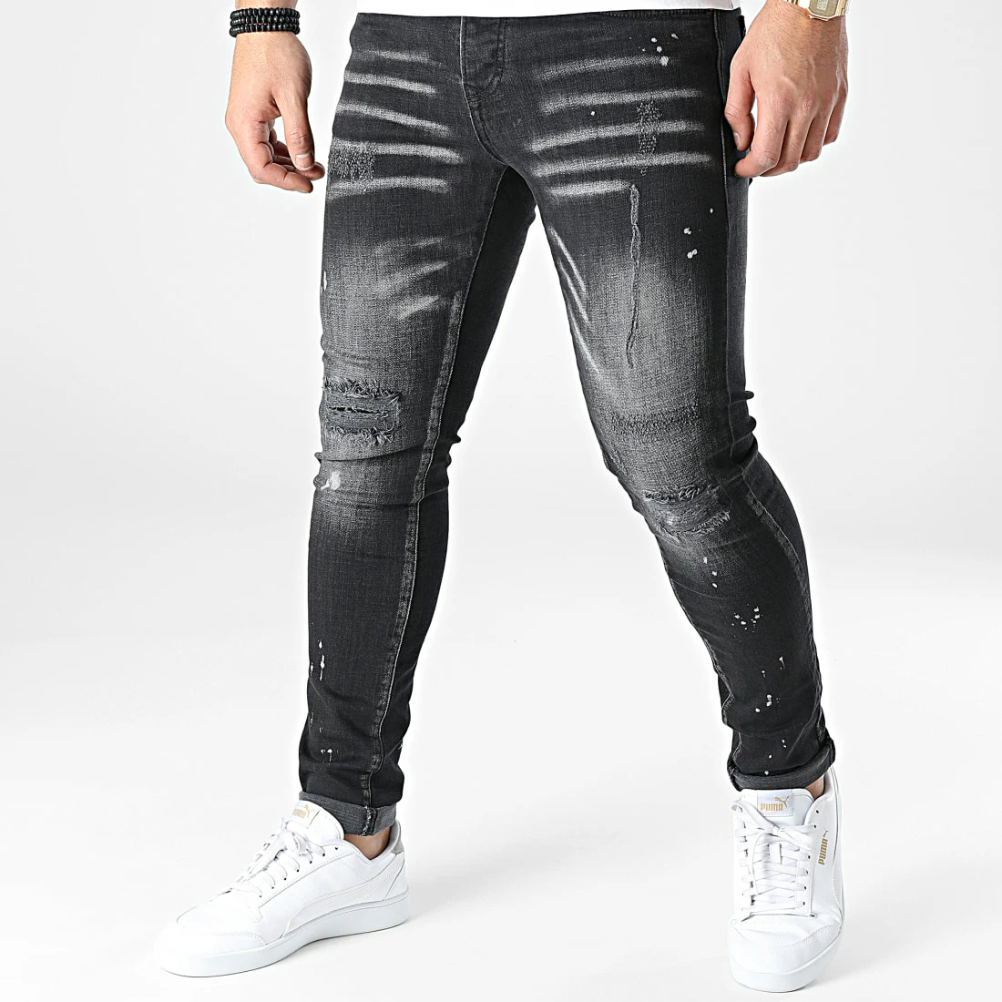 Vente flash 🌟 Jean Skinny J1232 Gris Anthracite de Mackten 💯 3 Vente flash 🌟 Jean Skinny J1232 Gris Anthracite de Mackten 💯