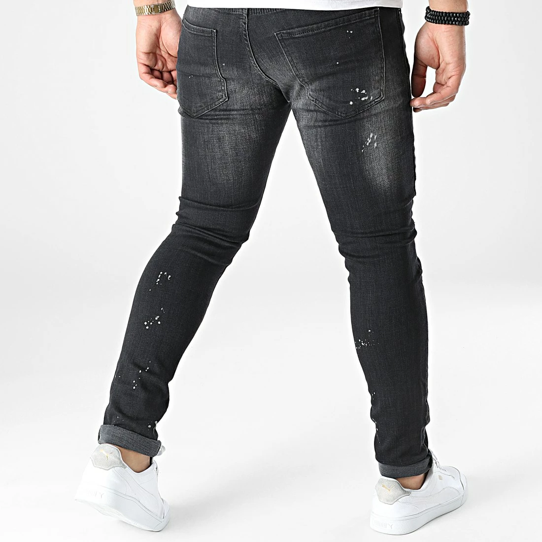 Vente flash 🌟 Jean Skinny J1232 Gris Anthracite de Mackten 💯 6 Vente flash 🌟 Jean Skinny J1232 Gris Anthracite de Mackten 💯 – Image 4
