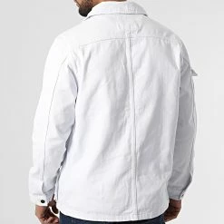 Meilleur prix 🥰 Veste Jean V1008 Blanc de Mackten 🌟 -Promos Mackten Magasin mackten 304844 V1008 WHITE 20220224T160338 04