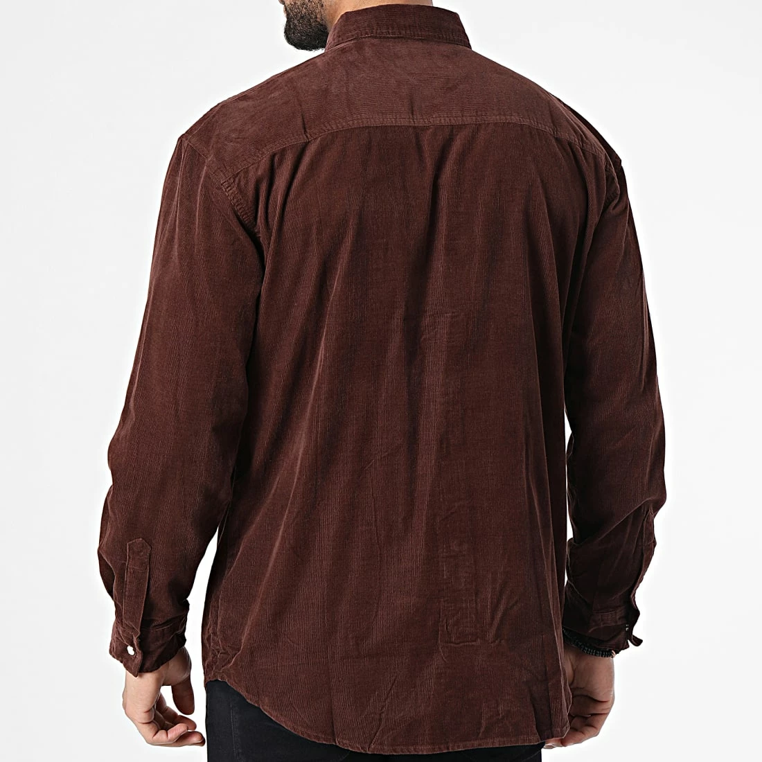 Tout neuf 🎉 Chemise Manches Longues Velours VE401 Marron Foncé de Mackten 🧨 6 Tout neuf 🎉 Chemise Manches Longues Velours VE401 Marron Foncé de Mackten 🧨 – Image 4