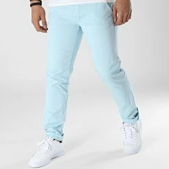 Top 10 🔔 Pantalon Chino Allen Bleu Clair de Mackten 🛒