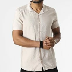 De gros 👍 Chemise Manches Courtes MC-1030 Beige de Mackten 💯 -Promos Mackten Magasin mackten 309842 MC 1030 4 20220322T152153 03
