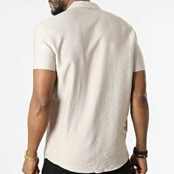 De gros 👍 Chemise Manches Courtes MC-1030 Beige de Mackten 💯 -Promos Mackten Magasin mackten 309842 MC 1030 4 20220322T152154 04