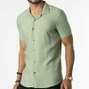 Promo 😉 Chemise Manches Courtes MC-1030 Vert Kaki de Mackten 🎉
