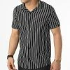 Budget 😍 Chemise Manches Courtes A Rayures MCR-10 Noir de Mackten 🔥 -Promos Mackten Magasin mackten 316388 MCR 10 NOIR 20220426T150944 01