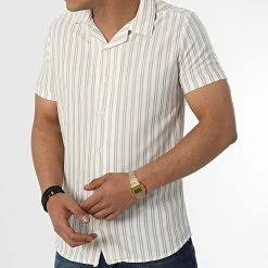 Vente flash ⭐ Chemise Manches Courtes A Rayures MCR-10 Blanc Beige de Mackten 🧨 8 Vente flash ⭐ Chemise Manches Courtes A Rayures MCR-10 Blanc Beige de Mackten 🧨 -Promos Mackten Magasin mackten 316391 MCR 10 BLANC BEIGE 20220426T151921 03