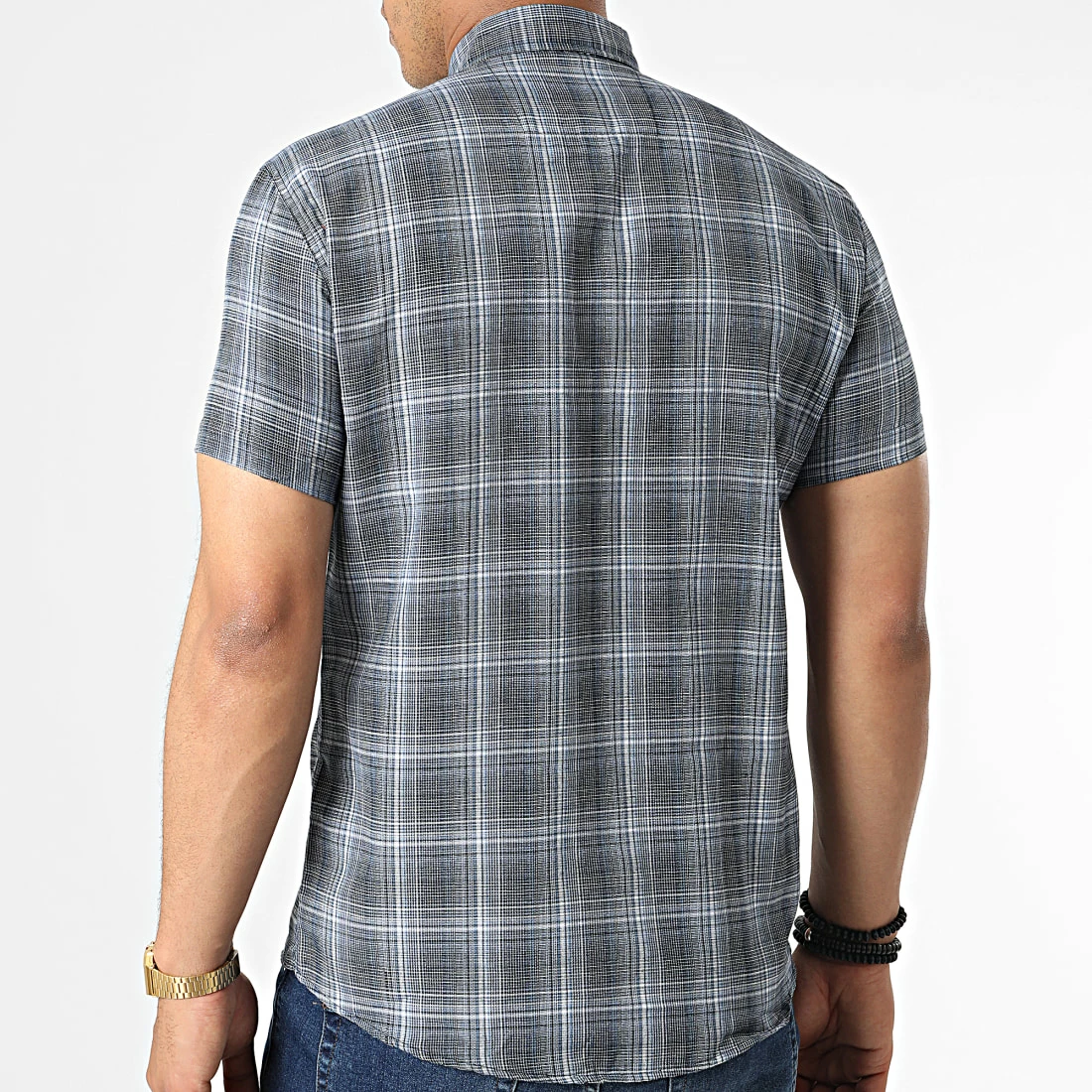 Grosses soldes 🌟 Chemise Manches Courtes A Carreaux MCC-003 Bleu Marine de Mackten 💯 6 Grosses soldes 🌟 Chemise Manches Courtes A Carreaux MCC-003 Bleu Marine de Mackten 💯 – Image 4