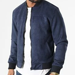 Meilleur prix 😀 Veste Suedine MKTS04 Bleu Marine de Mackten 🥰 -Promos Mackten Magasin mackten 316465 MKTS04 MARINE 20220422T120942 03