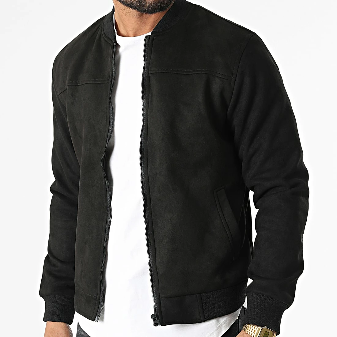 Coupon 😉 Veste Suedine MKTS01 Noir de Mackten 👏 5 Coupon 😉 Veste Suedine MKTS01 Noir de Mackten 👏 – Image 3