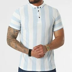 Nouveau 🤩 Polo Manches Courtes 1823 Bleu Blanc de Mackten 🎁 -Promos Mackten Magasin mackten 318616 1823 BLUE 20220512T091741 03