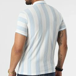 Nouveau 🤩 Polo Manches Courtes 1823 Bleu Blanc de Mackten 🎁 -Promos Mackten Magasin mackten 318616 1823 BLUE 20220512T091742 04