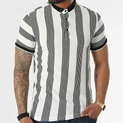 Meilleure affaire ⭐ Polo Manches Courtes 1823 Noir Blanc de Mackten 🔔 -Promos Mackten Magasin mackten 318617 1823 NOIR 20220512T091754 03