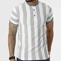 Meilleure affaire 😉 Polo Manches Courtes 1823 Gris Blanc de Mackten ✨ -Promos Mackten Magasin mackten 318619 1823 GRIS 20220512T091710 03