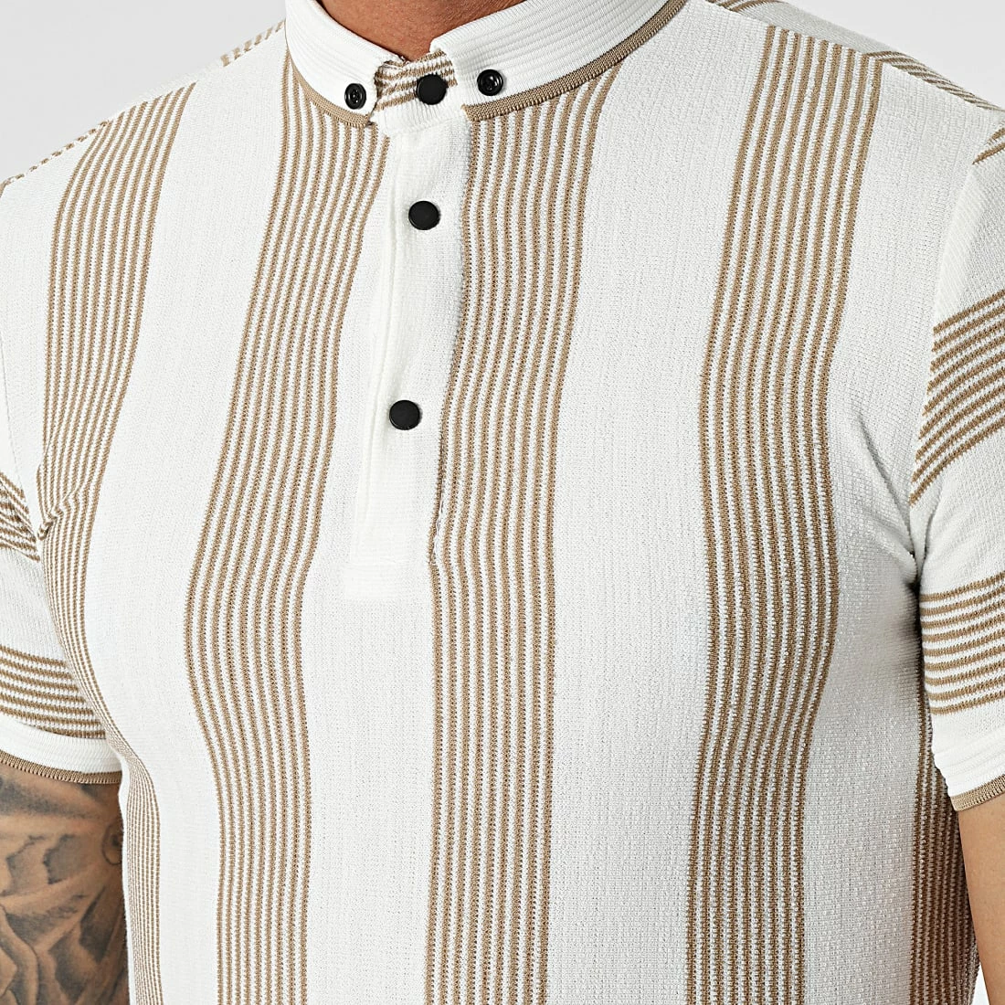 Coupon 🎉 Polo Manches Courtes 1823 Beige Blanc de Mackten ⭐ 4 Coupon 🎉 Polo Manches Courtes 1823 Beige Blanc de Mackten ⭐ – Image 2