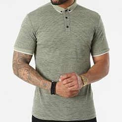 Meilleur prix 👍 Polo Manches Courtes 1884 Vert Kaki de Mackten 👏 -Promos Mackten Magasin mackten 318659 1884 VERT 20220512T091126 03