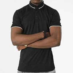 Sortie ⌛ Polo Manches Courtes 1884 Noir de Mackten 🌟