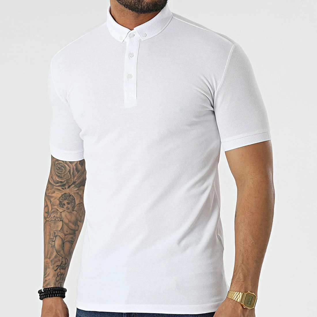 Offres 🔔 Polo Manches Courtes 1225 Blanc de Mackten 💯 3 Offres 🔔 Polo Manches Courtes 1225 Blanc de Mackten 💯