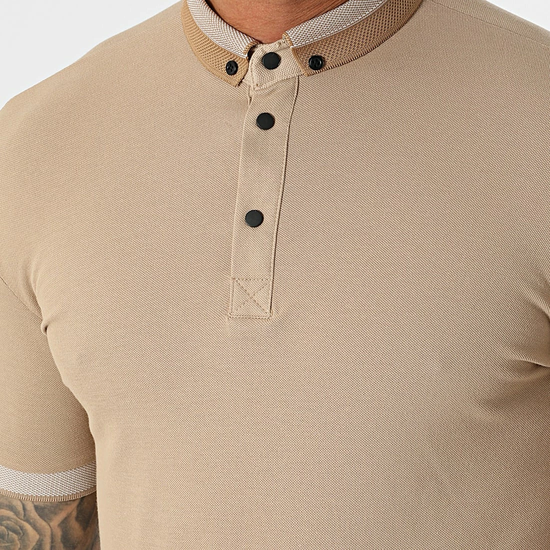 Grosses soldes 😍 Polo Manches Courtes 1736 Beige de Mackten 💯 4 Grosses soldes 😍 Polo Manches Courtes 1736 Beige de Mackten 💯 – Image 2