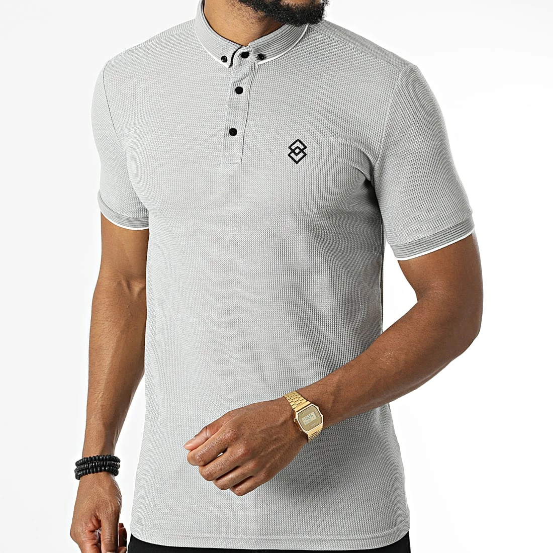 Meilleure vente 🥰 Polo Manches Courtes 1928 Gris de Mackten ✔️ 5 Meilleure vente 🥰 Polo Manches Courtes 1928 Gris de Mackten ✔️ – Image 3