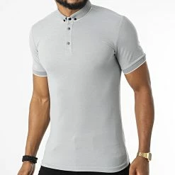 Meilleure vente 🛒 Polo Manches Courtes 1025 Gris de Mackten 🛒