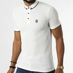 Nouveau 🧨 Polo Manches Courtes 1928 Blanc de Mackten 😀