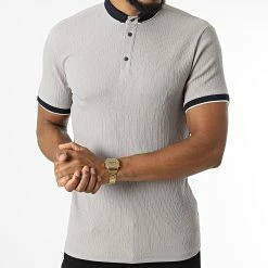 Meilleure vente 😀 Polo Manches Courtes 1931 Gris de Mackten 😀 -Promos Mackten Magasin mackten 324324 1931 GRIS 20220620T155606 03