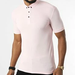 Coupon 😍 Polo Manches Courtes 1024 Rose Clair de Mackten 😉